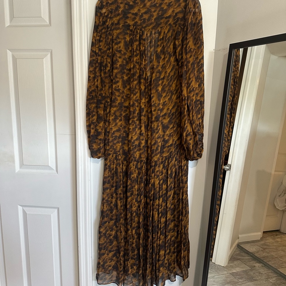 H&M Red Long Sleeve V-Neck Sundress - Picture 6 of 13